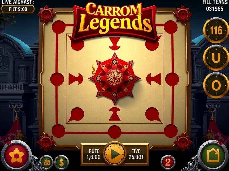 Carrom Elite Legend Game Interface